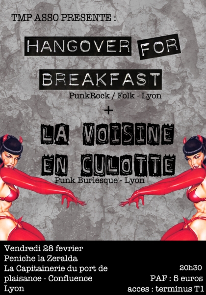 la voisine en culotte + hangover for breakfast